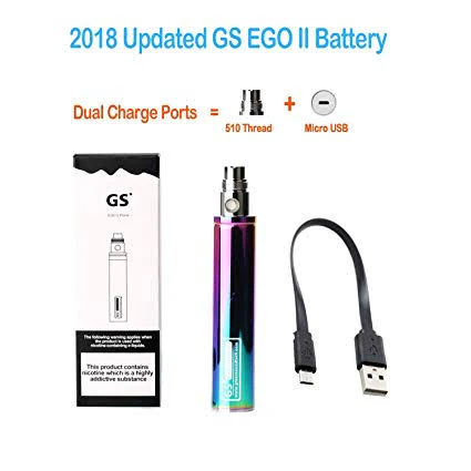 Authentic GS EGO 2 E Cig 2200mah Shisha cigarette Battery Micro USB Charger - Image 3