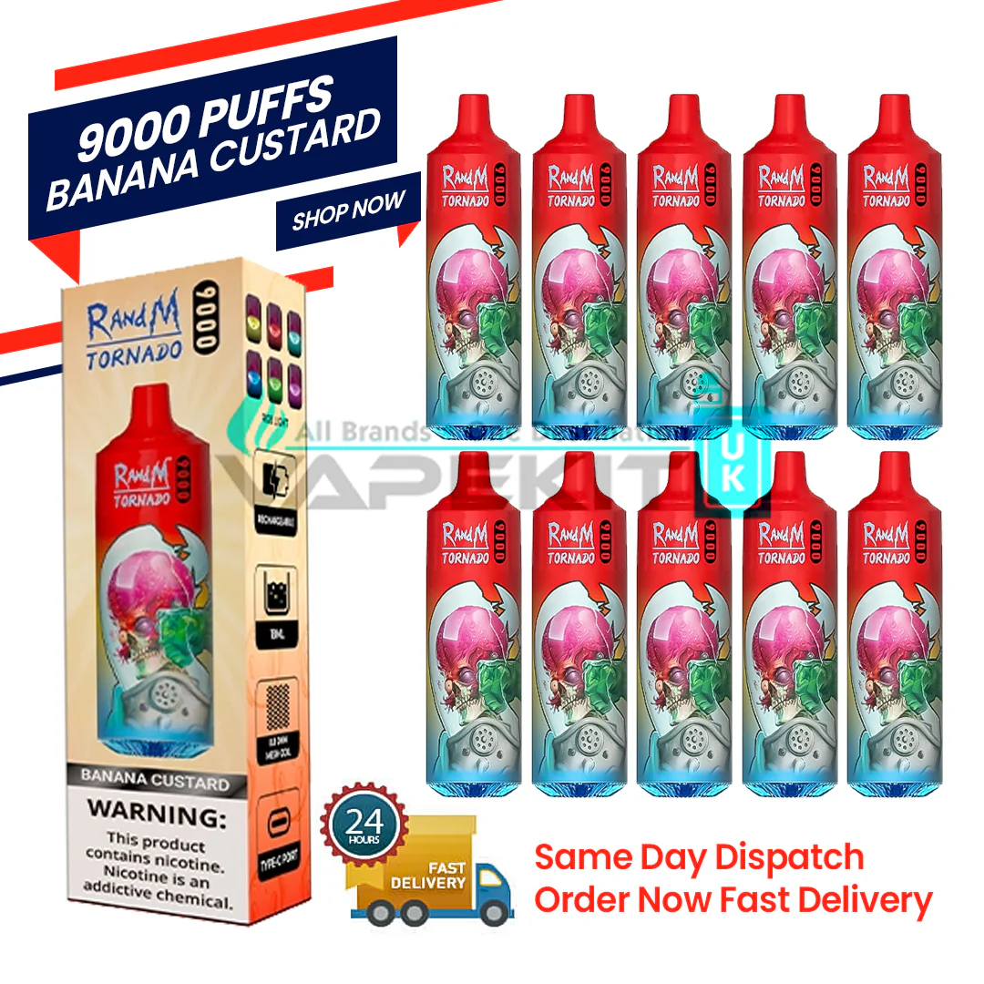 Banana Custard Randm Tornado 9000 Puff Bar
