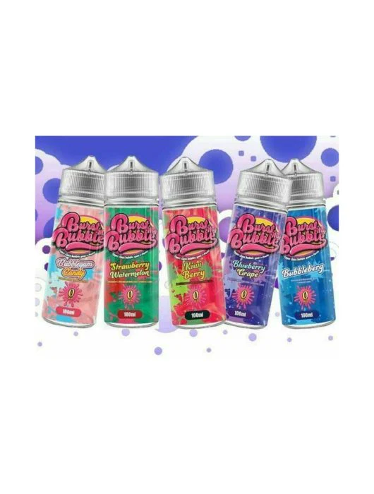 BURST MY BUBBLE Vape Liquid 100ML E Liquid E Juice 0MG Vape 70VG 30PG Discounts
