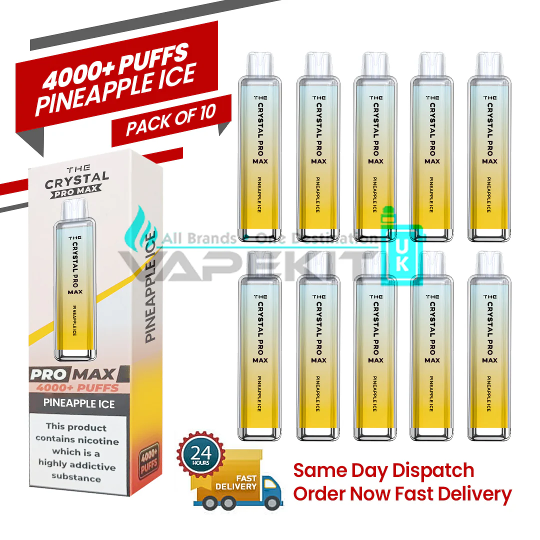 Crystal Pro Max 4000 Pineapple Ice Prefilled Vape