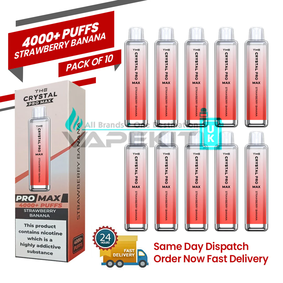 Crystal Pro Max 4000 Strawberry Banana Prefilled Vape