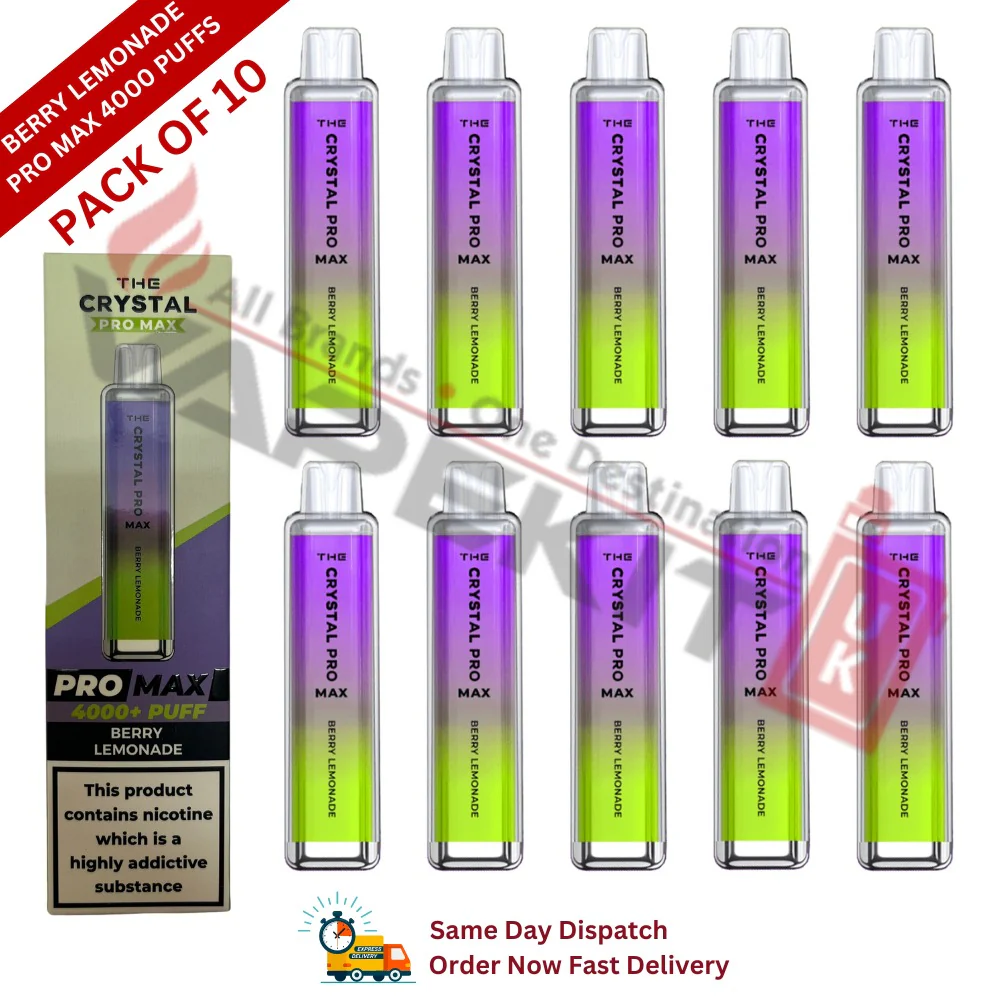 Crystal Pro Max Bar 4000 Puffs Berry Lemonade