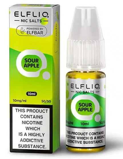 ELFBAR E-Liquid ElfLiq Nic Salts- Sour Apple