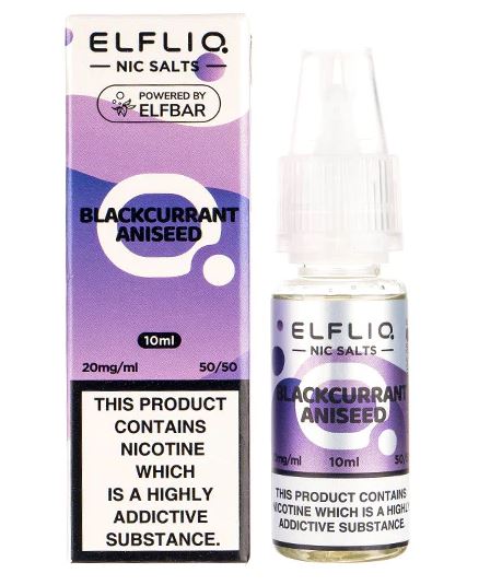 ELFLIQ Nic Salts ELF BAR Blackcurrant Aniseed