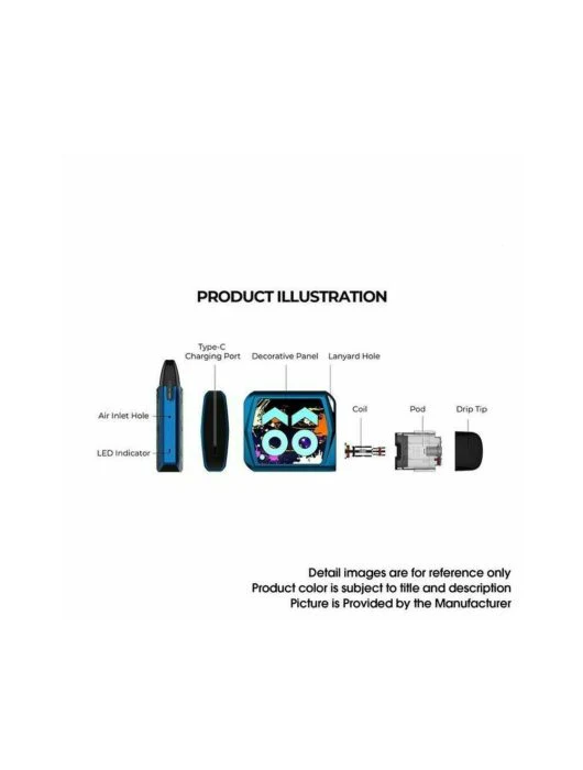 Genuine Uwell Caliburn Koko Prime Pod Kit 690mAh 2ml - Image 4