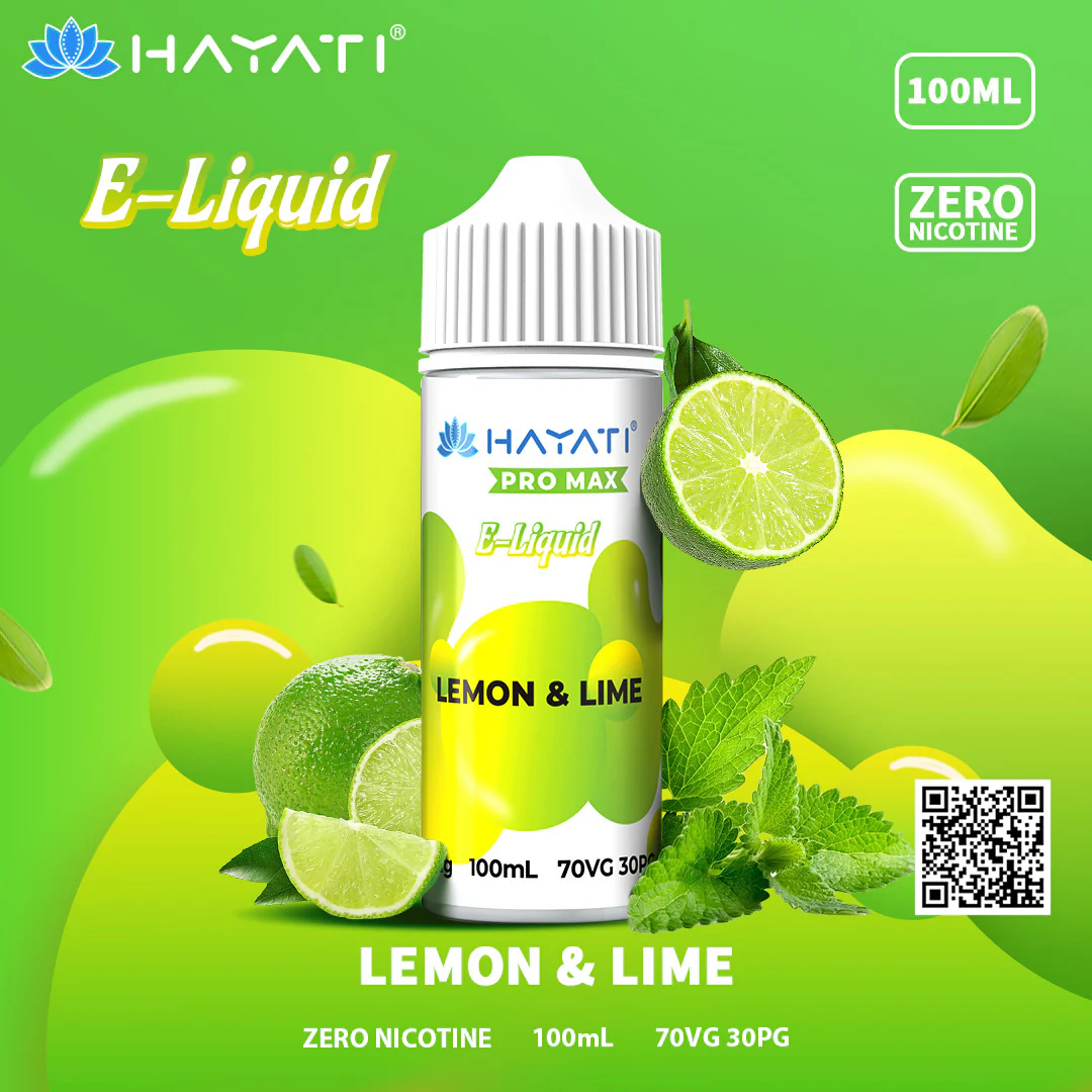 Hayati Pro Max Lemon & Lime 100ml Eliquid-Ā£6.95