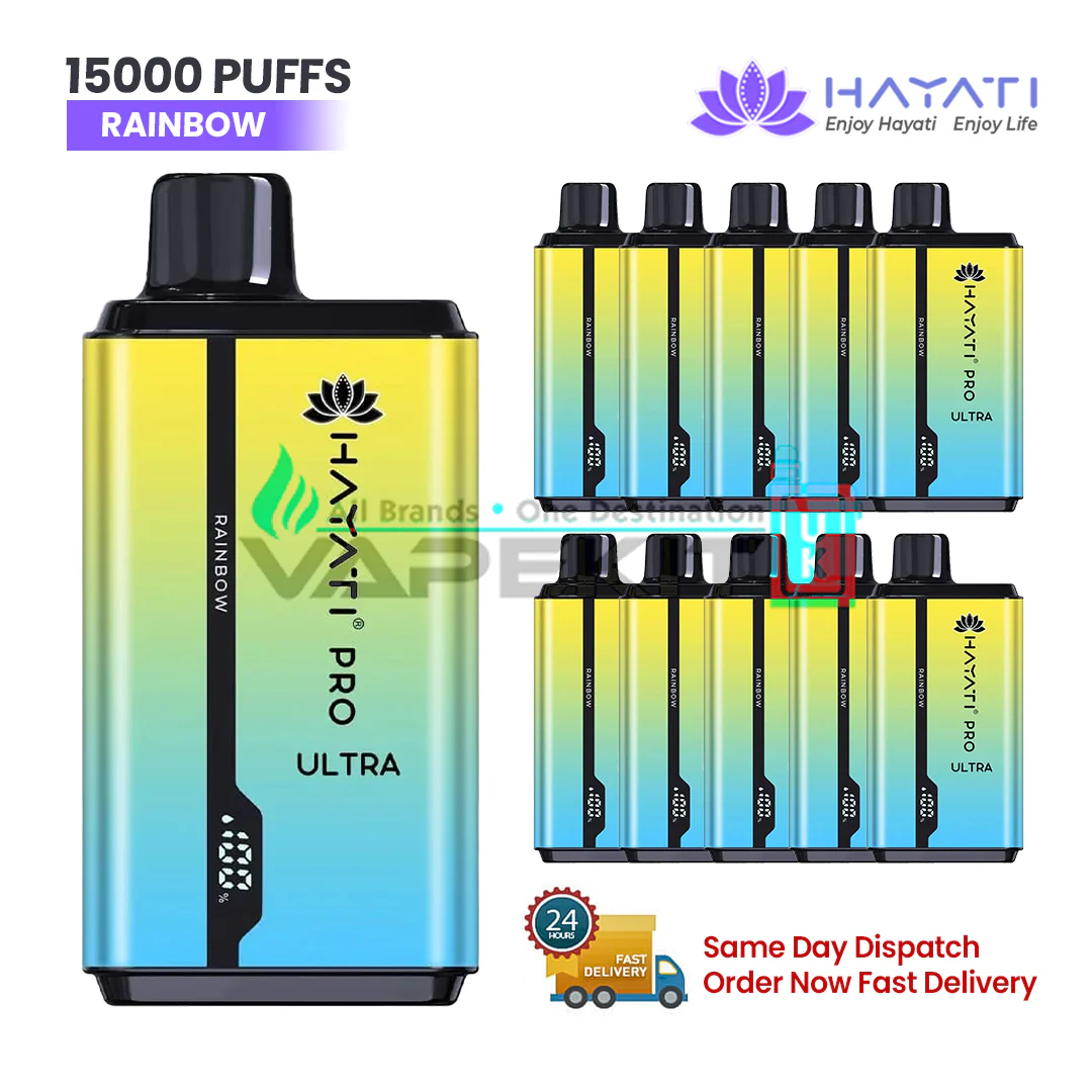 Hayati Pro Ultra 15000 Puffs Rainbow Prefilled Vape