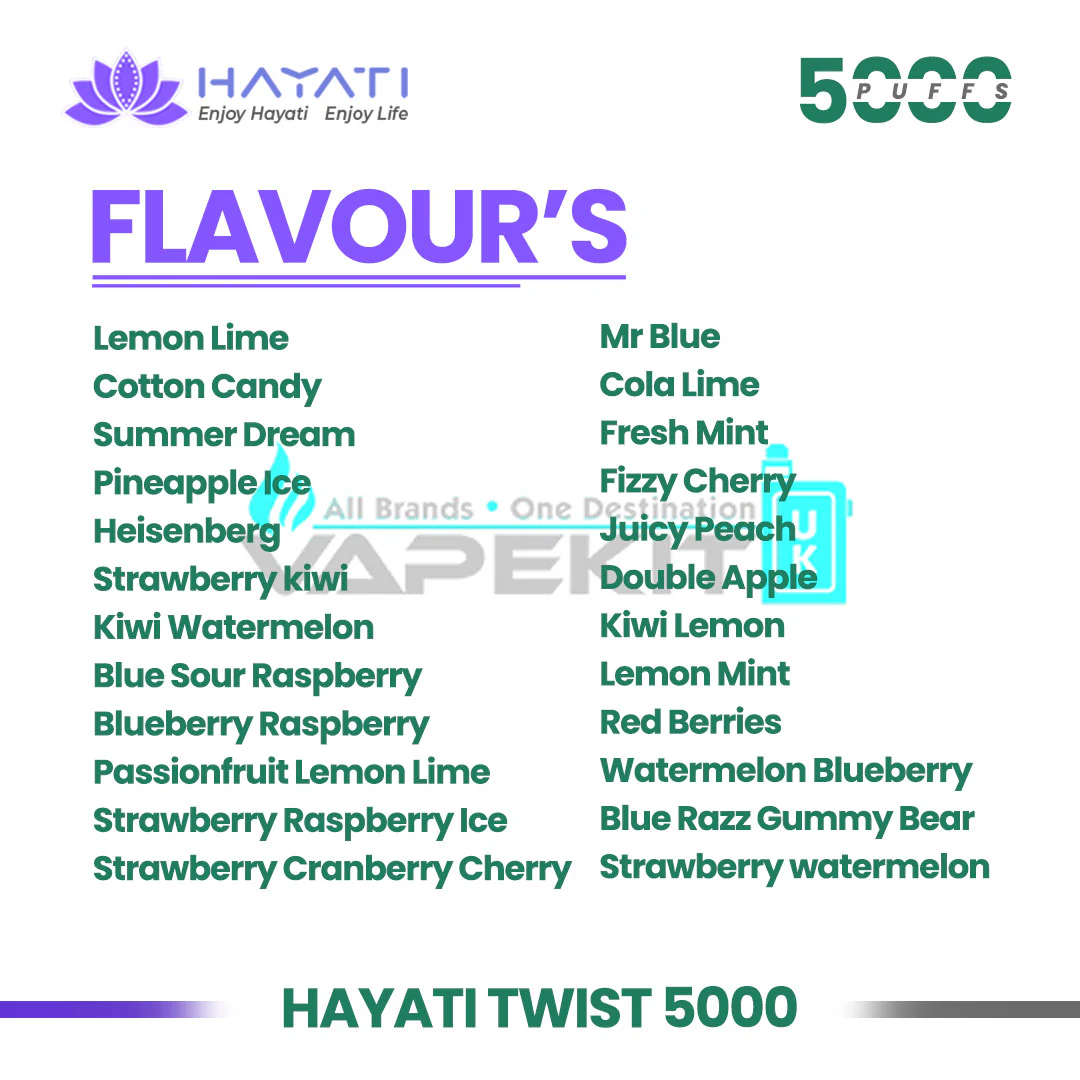 Hayati Twist 5000 Puffs (Buy at £6.99) - Image 3