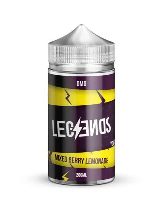 Mixed Berry Lemonade Vape Juice By Legends E-Liquid 0mg 200ml 70/30