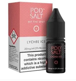 Pod Salt 10ml Lychee Ice Nic Salt- Just for £1.99 Cheapest!