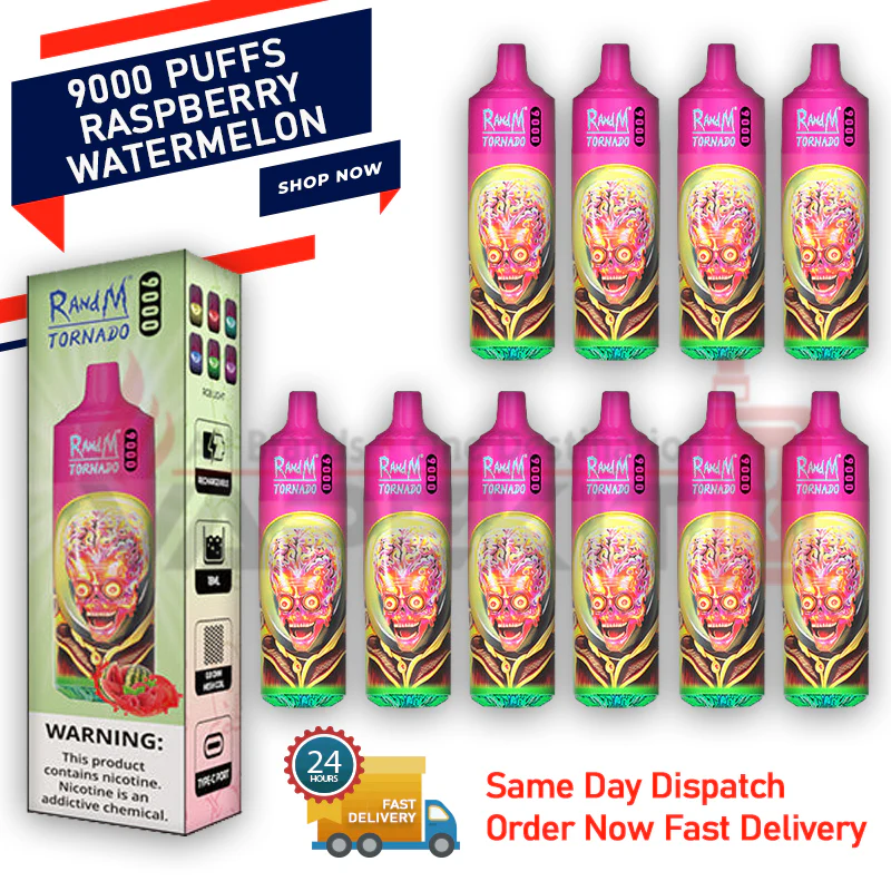 RandM Tornado Raspberry Watermelon 9000 Puff Bar