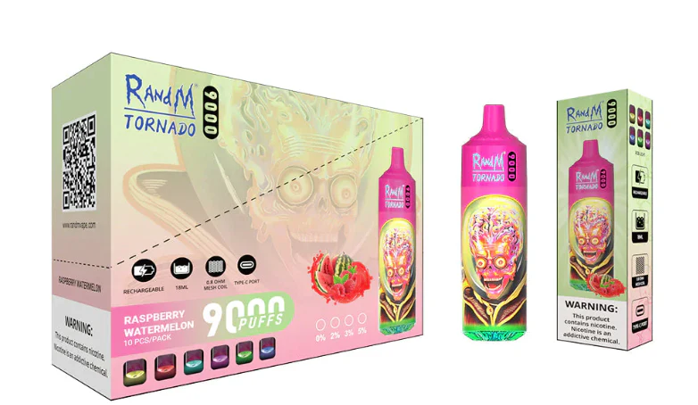RandM Tornado Raspberry Watermelon 9000 Puff Bar - Image 2