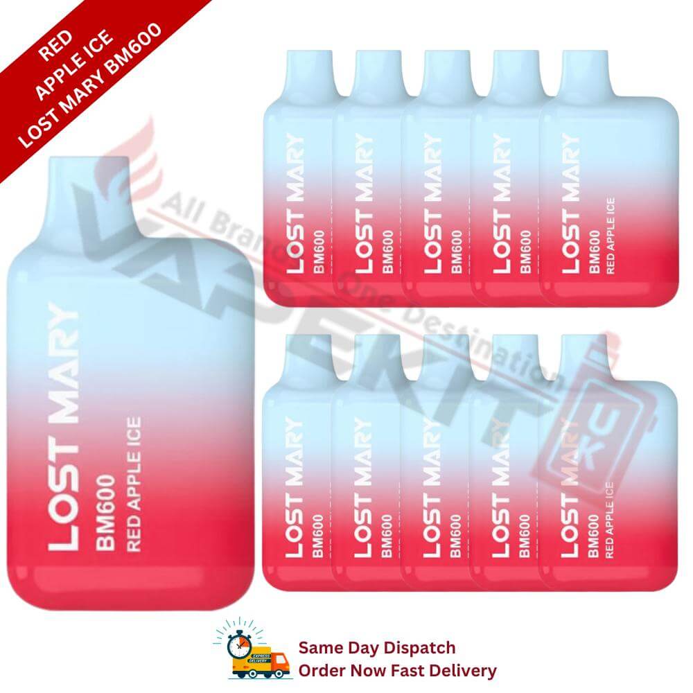 Red Apple Ice Lost Mary Vape BM600 Prefilled Vape