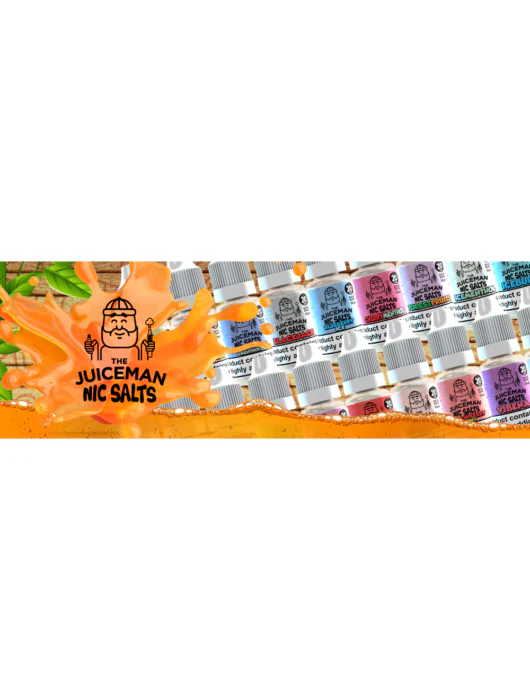 THE JUICEMAN Nic Salts 10ml 10 BOTTLES Juice Vape 10MG/20MG - Image 6