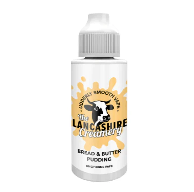 The Lancashire Creamery Bread And Butter Pudding 100ml Shortfill E-Liquid-£8.95