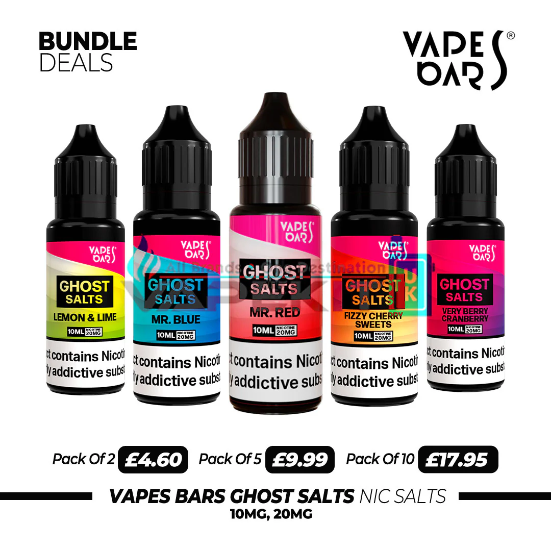 Vapes Bars Ghost Nic salts Red Apple Ice  - Only for £2.49 BIG SAVING! - Image 3