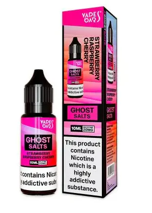 Vapes Bars Ghost Nic salts Strawberry Raspberry Cherry - Only for £2.49 BIG SAVING!